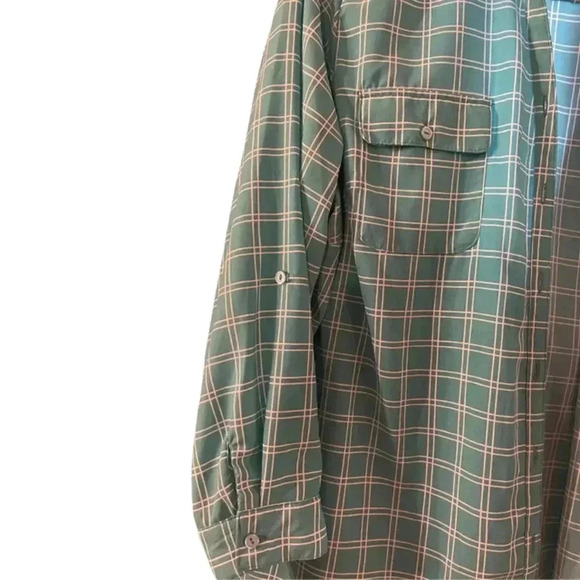 REBECCA MALONE 3X TEAL BUTTON DOWN SHIRT - Picture 6 of 6